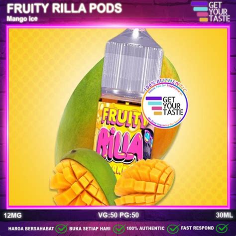 Jual Liquid Fruity Rilla Mango Pods Friendly Ml Saltnic By Ijc X