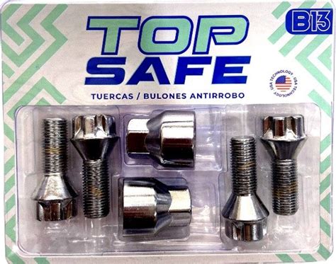 B13 BULONES ANTIRROBO PEUGEOT CITROEN TOP SAFE Distriexpress