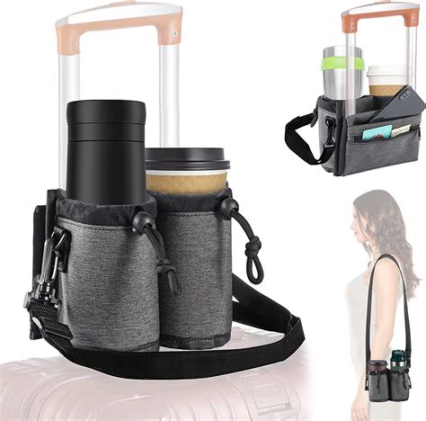 Amazon Luggage Cup Holder Bag With Shoulder Strap Free Hand Drink