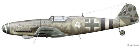 Messerschmitt Bf 109 K 4 White 4 From 1jg 4 Flown By An Unknown