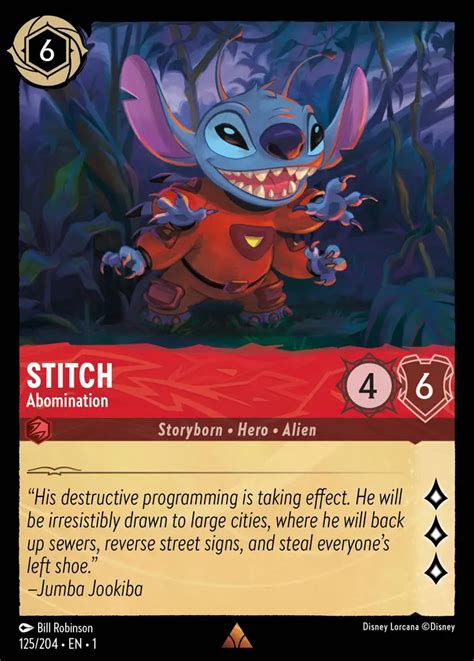 Stitch Lorcana Cards Dreamborn Ink