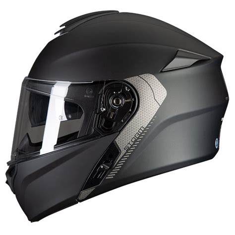 Mt Storm Solid Matt Black Motorcycle Helmets From Custom Lids Uk