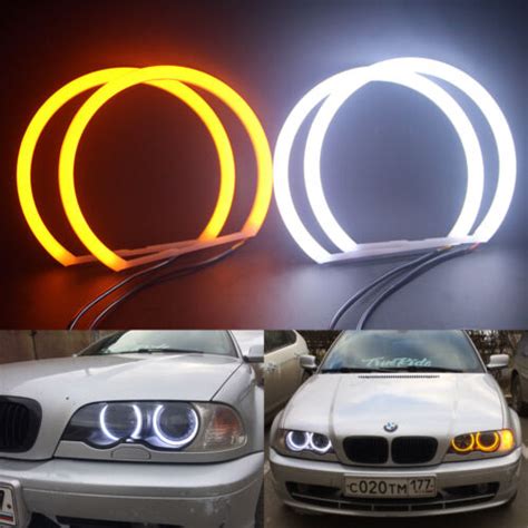 Switchback Halo Ring Cotton Light Smd Led Angel Eyes Drl For Bmw E