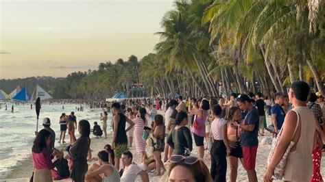 The Boracay White Beach Today Philippines Station Beach Walk