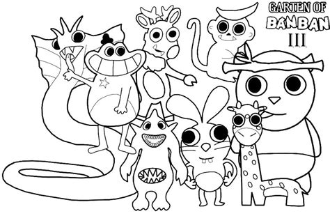 Garten Of Banban Coloring Page 3 38 Coloring Home