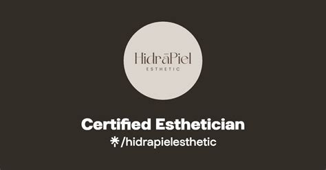 Certified Esthetician Instagram TikTok Linktree