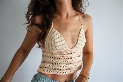 Coastal Crush Crochet Top Pattern Crocheted Bikini Pattern Etsy