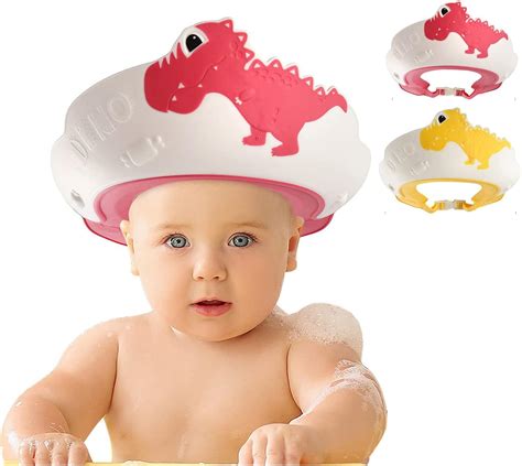 Funupup 2 Pack Baby Shower Cap For Kids Adjustable Toddler