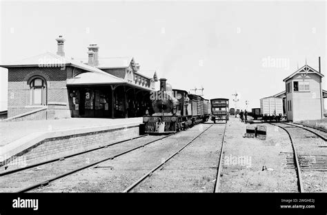 Victorian Railways Locomotive D Class Locomotive Number 324 With Mixed Train At Serviceton