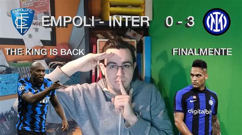 E Tornata La Lu La Reaction Tranquilla Empoli Inter A