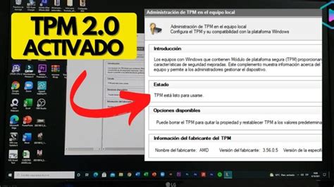 Descubre C Mo Activar El Tpm En La Bios Gu A Paso A Paso Activarhoy