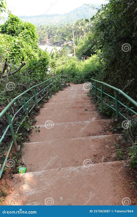 Way To Gokarna Beach Arabian Sea Indian Beach Holiday Stock Image