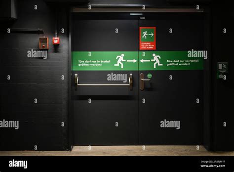 Emergency exit door Stock Photo - Alamy