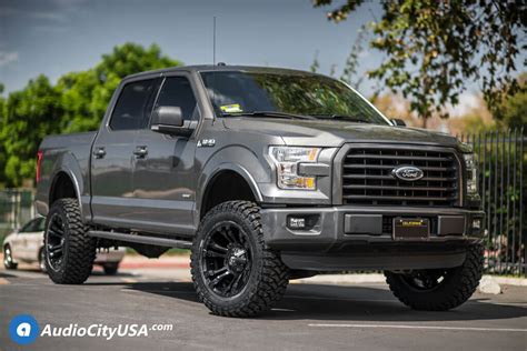 20″ Fuel Wheels D560 Vapor With Matte Black Rims For 2016 Ford F 150