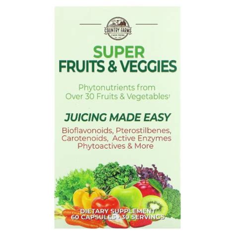 Country Farms Super Fruits And Veggies 60 Capsules 60 Count Ralphs