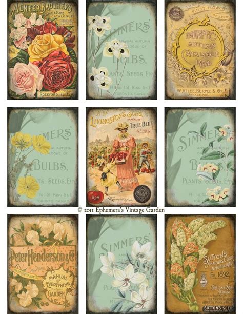 Best Ephemera S Vintage Garden Images On Pinterest Free