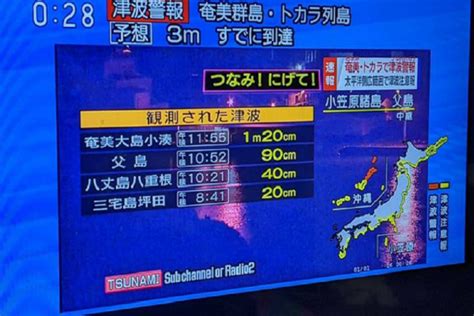 日本海嘯警報大作 民眾連夜避難 世界民報