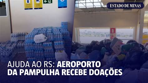 Aeroporto da Pampulha recebe doações para o Rio Grande do Sul Vídeo