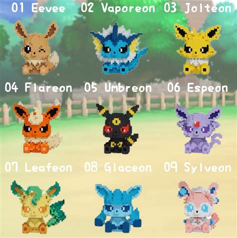 Pokemon Eevee 3d Perler Bead Pattern Digital Etsy