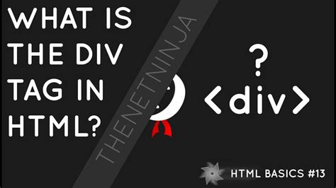 Html Tutorial For Beginners The Div Tag Youtube