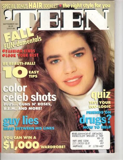 TEEN MAGAZINE SEPTEMBER 1991 Denise Richards 1990s Fashion magazine for ...