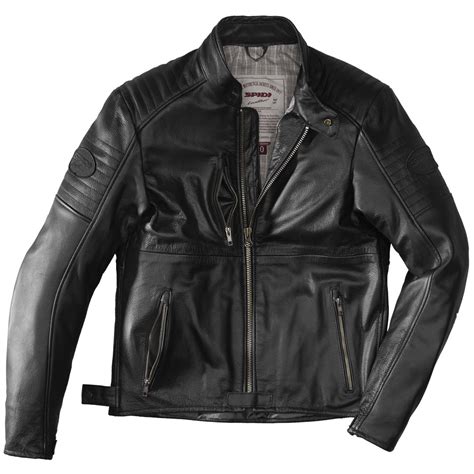 Spidi Clubber Leather Jacket Extreme Black P205536 Jackets MotoStorm