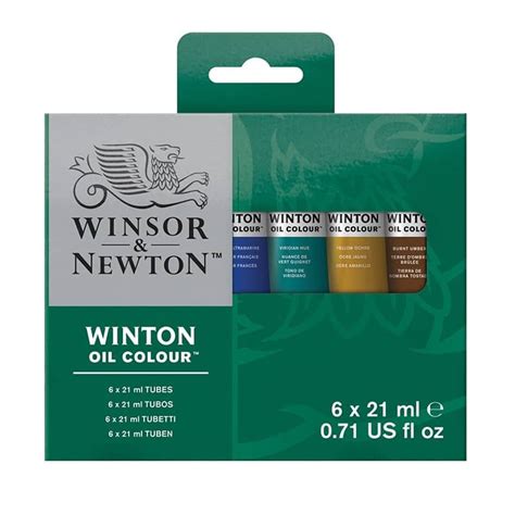 Winton Oil Color Paint Introductory Set Of 6 21ml Tubes Jerry S Artarama