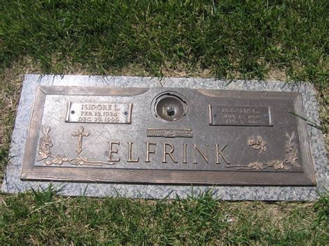 Isidore L Elfrink Find A Grave Memorial