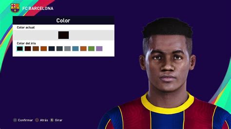 Ansu Fati Face Fc Barcelona Pes 2021 Youtube