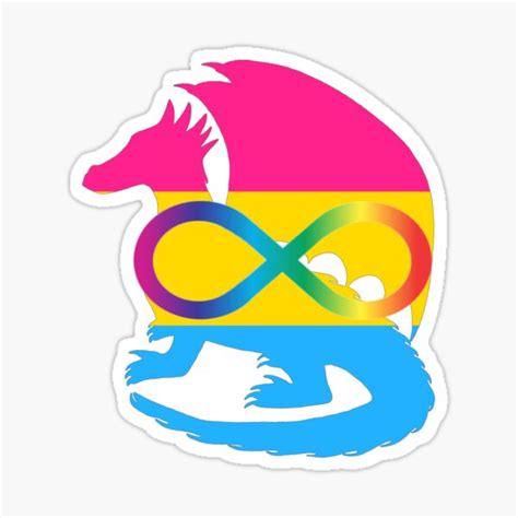 Neurodivergent Pansexual Pride Dragon Sticker By Shaneisadragon