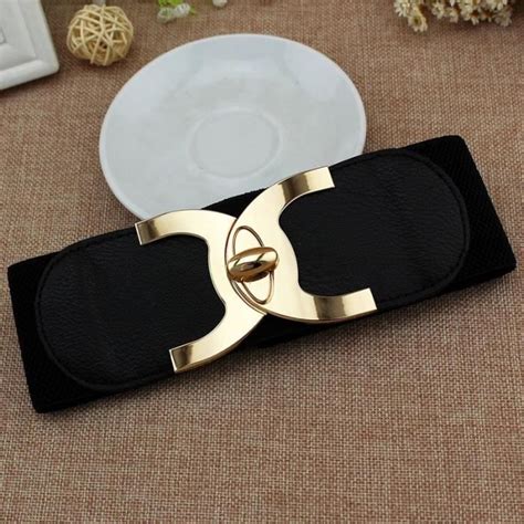 Ceinture Ceinture Lastique Boucle En M Tal Dor Pour Femmes De