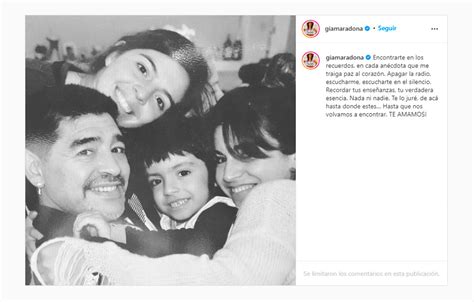 El Desgarrador Mensaje De Gianinna Maradona A Pocos Días Del Cumpleaños