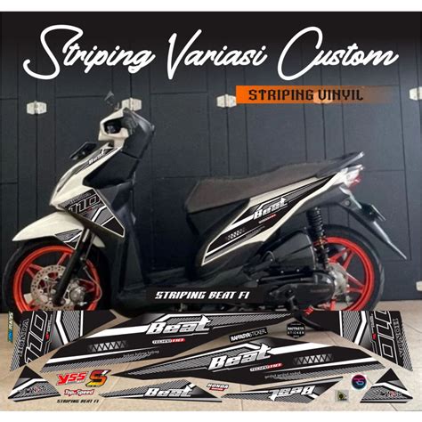 Striping Variations Honda Beat Fi Lis New Simple Viral Sticker Vinyil