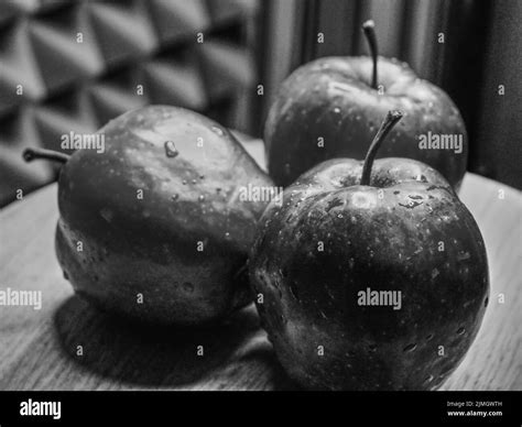 Three Apples Black And White Stock Photos And Images Alamy