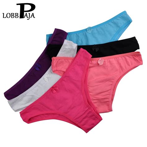 Lobbpaja Wholesale Lot 12 Pcs Woman Underwear Cotton Womens Thongs G