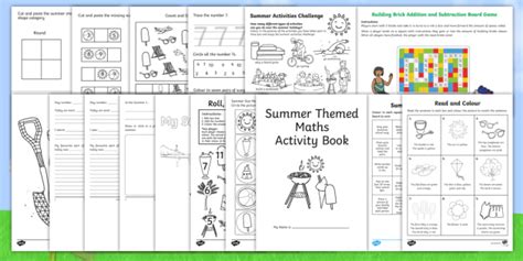 Ks1 Summer Holiday Homework Pack Primary Resources