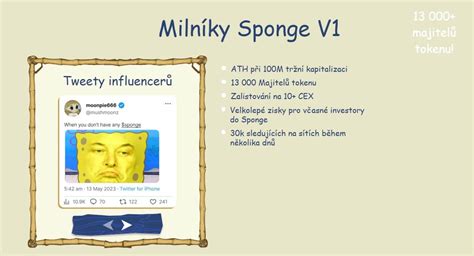 Sponge V Meme Coin Se X Potenci Lem Jak Koupit