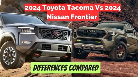 Toyota Tacoma Vs Nissan Frontier Differences Compared Youtube