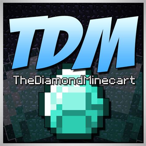 Dantdm Logo Dantdm The Diamond Minecart Dan Tdm Minecraft