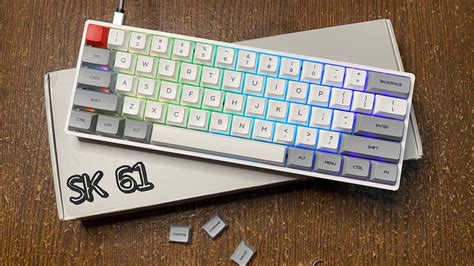 Epomaker Skyloong Sk61 60 Gaming Keyboard Unboxing Brown Gateron