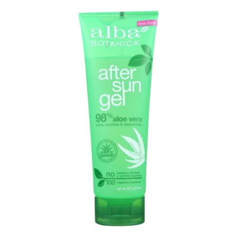 Alba Botanica After Sun Gel 98 Aloe 8 Oz Case Of 1 8 FZ Each