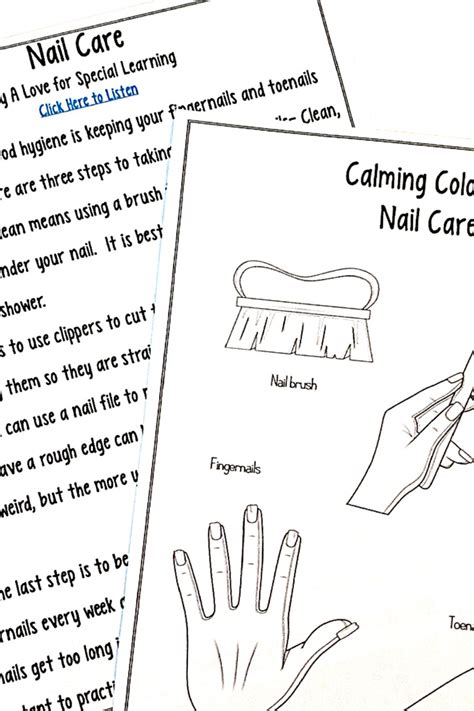 Fingernail Coloring Page