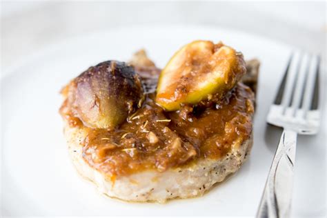 Baked Pork Chops With Fig Sauce Fit Happy Free