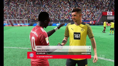 FIFA 22 Bayern Munich Vs Borussia Dortmund German Bundesliga YouTube