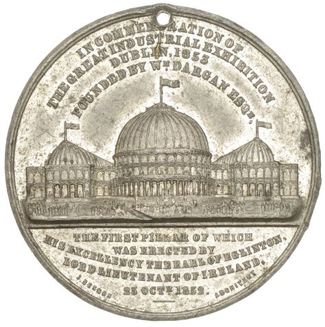 Medal Victoria Great Industrial Exhibition Gardner Co Irlande