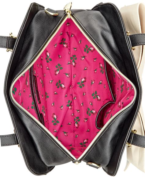 Betsey Johnson Bow Tote In Black Lyst