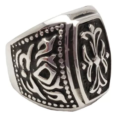 Anillo Turco Plata Otomano Hombre Escudo