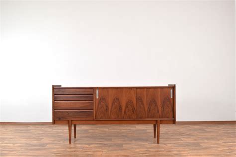 Mid Century Polish Walnut Sideboard From Bytomskie Fabryki Mebli S