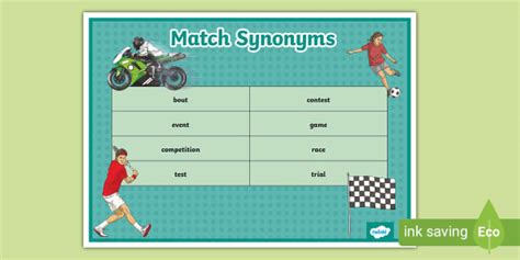 Match Synonyms Word Mat Teacher Made Twinkl