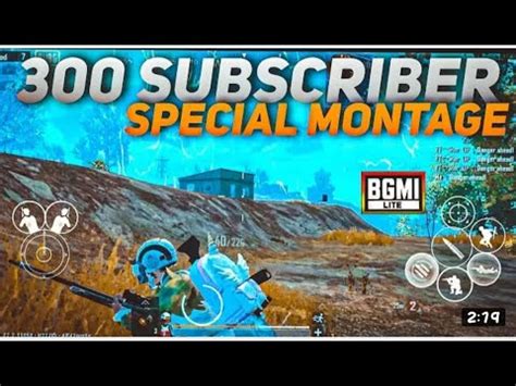 PUBG MOBILE LITE MONTAGE VIDEO 300 SUBSCRIBER SPECIAL MONTAGE VIDEO